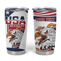 Custom USA Rugby Sevens Tumbler Cup Go Eagles Flag Style - Wonder Print Shop