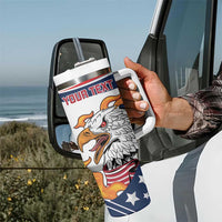 Custom USA Rugby Sevens Tumbler With Handle Go Eagles Flag Style - Wonder Print Shop