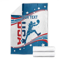 Custom USA Basketball Blanket 2024 Go Dream Team Curve Style