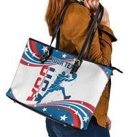 Custom USA Basketball Leather Tote Bag 2024 Go Dream Team Curve Style - Wonder Print Shop