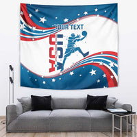 Custom USA Basketball Tapestry 2024 Go Dream Team Curve Style - Wonder Print Shop