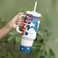USA Basketball Tumbler With Handle 2024 Go Dream Team Curve Style - Wonder Print Shop