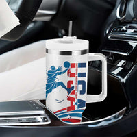 USA Basketball Tumbler With Handle 2024 Go Dream Team Curve Style - Wonder Print Shop