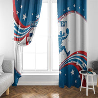 Custom USA Basketball Window Curtain 2024 Go Dream Team Curve Style - Wonder Print Shop