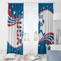 Custom USA Basketball Window Curtain 2024 Go Dream Team Curve Style - Wonder Print Shop