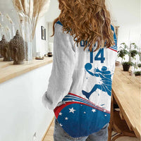 Custom USA Basketball Women Casual Shirt 2024 Go Dream Team Curve Style - Wonder Print Shop