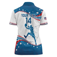 Custom USA Basketball Women Polo Shirt 2024 Go Dream Team Curve Style - Wonder Print Shop