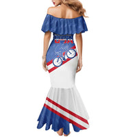 Personalized USA Cycling Mermaid Dress United States Bike Racing Lover - Wonder Print Shop