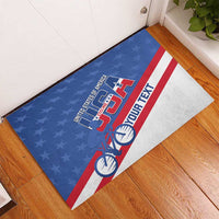 Personalized USA Cycling Rubber Doormat United States Bike Racing Lover - Wonder Print Shop