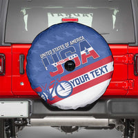 Personalized USA Cycling Spare Tire Cover United States Bike Racing Lover - Wonder Print Shop