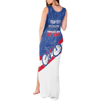 Personalized USA Cycling Tank Maxi Dress United States Bike Racing Lover - Wonder Print Shop