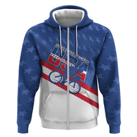 Personalized USA Cycling Zip Hoodie United States Bike Racing Lover - Wonder Print Shop