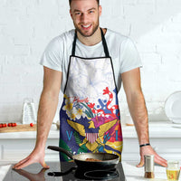 US Virgin Islands - Puerto Rico Day Apron Boricua Coqui Yellow-colored Eagle - Wonder Print Shop