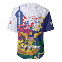 US Virgin Islands - Puerto Rico Day Baseball Jersey Boricua Coqui Yellow-colored Eagle - Wonder Print Shop