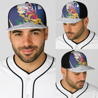 US Virgin Islands - Puerto Rico Day Baseball Net Cap Boricua Coqui Yellow-colored Eagle - Wonder Print Shop