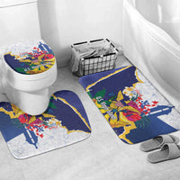US Virgin Islands - Puerto Rico Day Bathroom Set Boricua Coqui Yellow-colored Eagle - Wonder Print Shop