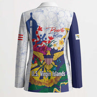 US Virgin Islands - Puerto Rico Day Blazer Boricua Coqui Yellow-colored Eagle - Wonder Print Shop
