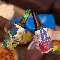 US Virgin Islands - Puerto Rico Day 4 in 1 Can Cooler Tumbler Boricua Coqui Yellow-colored Eagle - Wonder Print Shop