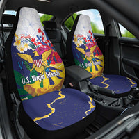 US Virgin Islands - Puerto Rico Day Car Seat Cover Boricua Coqui Yellow-colored Eagle - Wonder Print Shop