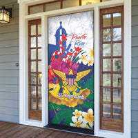 US Virgin Islands - Puerto Rico Day Door Cover Boricua Coqui Yellow-colored Eagle - Wonder Print Shop