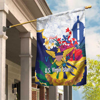 US Virgin Islands - Puerto Rico Day Garden Flag Boricua Coqui Yellow-colored Eagle - Wonder Print Shop