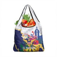 US Virgin Islands - Puerto Rico Day Grocery Bag Boricua Coqui Yellow-colored Eagle - Wonder Print Shop