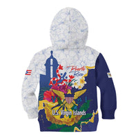 US Virgin Islands - Puerto Rico Day Kid Hoodie Boricua Coqui Yellow-colored Eagle - Wonder Print Shop