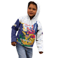 US Virgin Islands - Puerto Rico Day Kid Hoodie Boricua Coqui Yellow-colored Eagle - Wonder Print Shop