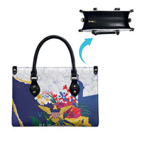 US Virgin Islands - Puerto Rico Day Leather Bag Boricua Coqui Yellow-colored Eagle - Wonder Print Shop