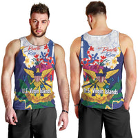 US Virgin Islands - Puerto Rico Day Men Tank Top Boricua Coqui Yellow-colored Eagle - Wonder Print Shop