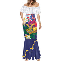 US Virgin Islands - Puerto Rico Day Mermaid Dress Boricua Coqui Yellow-colored Eagle - Wonder Print Shop