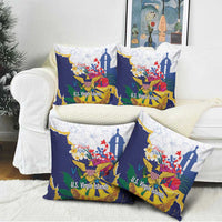 US Virgin Islands - Puerto Rico Day Pillow Cover Boricua Coqui Yellow-colored Eagle - Wonder Print Shop