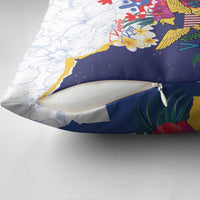 US Virgin Islands - Puerto Rico Day Pillow Cover Boricua Coqui Yellow-colored Eagle - Wonder Print Shop