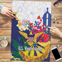 US Virgin Islands - Puerto Rico Day Puzzle Boricua Coqui Yellow-colored Eagle - Wonder Print Shop