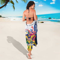 US Virgin Islands - Puerto Rico Day Sarong Boricua Coqui Yellow-colored Eagle - Wonder Print Shop