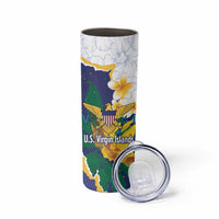 US Virgin Islands - Puerto Rico Day Skinny Tumbler Boricua Coqui Yellow-colored Eagle - Wonder Print Shop