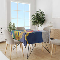 US Virgin Islands - Puerto Rico Day Tablecloth Boricua Coqui Yellow-colored Eagle - Wonder Print Shop