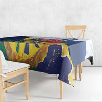US Virgin Islands - Puerto Rico Day Tablecloth Boricua Coqui Yellow-colored Eagle - Wonder Print Shop