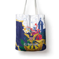 US Virgin Islands - Puerto Rico Day Tote Bag Boricua Coqui Yellow-colored Eagle - Wonder Print Shop