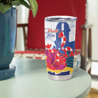 US Virgin Islands - Puerto Rico Day Tumbler Cup Boricua Coqui Yellow-colored Eagle - Wonder Print Shop