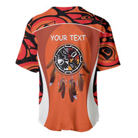 Personalized Orange Day Canada Baseball Jersey Honouring The Children Haida Pattern - Wonder Print Shop
