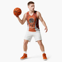 Personalized Orange Day Canada Basketball Jersey Honouring The Children Haida Pattern - Wonder Print Shop