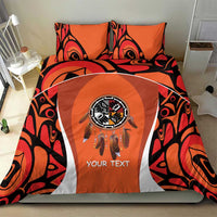 Personalized Orange Day Canada Bedding Set Honouring The Children Haida Pattern - Wonder Print Shop
