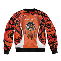 Personalized Orange Day Canada Bomber Jacket Honouring The Children Haida Pattern - Wonder Print Shop