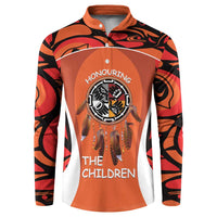 Personalized Orange Day Canada Button Sweatshirt Honouring The Children Haida Pattern - Wonder Print Shop