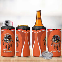 Personalized Orange Day Canada 4 in 1 Can Cooler Tumbler Honouring The Children Haida Pattern - Wonder Print Shop