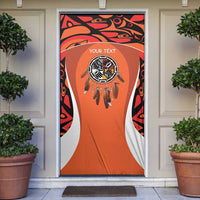 Personalized Orange Day Canada Door Cover Honouring The Children Haida Pattern - Wonder Print Shop