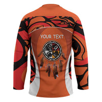 Personalized Orange Day Canada Hockey Jersey Honouring The Children Haida Pattern - Wonder Print Shop
