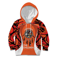 Personalized Orange Day Canada Kid Hoodie Honouring The Children Haida Pattern - Wonder Print Shop