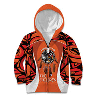 Personalized Orange Day Canada Kid Hoodie Honouring The Children Haida Pattern - Wonder Print Shop